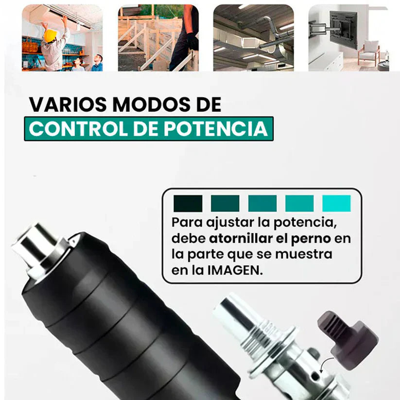 REMACHADORA NEUMÁTICA PRO® + KIT DE REGALO: LENTES, GUANTES Y REMACHAS GRATIS 🎁