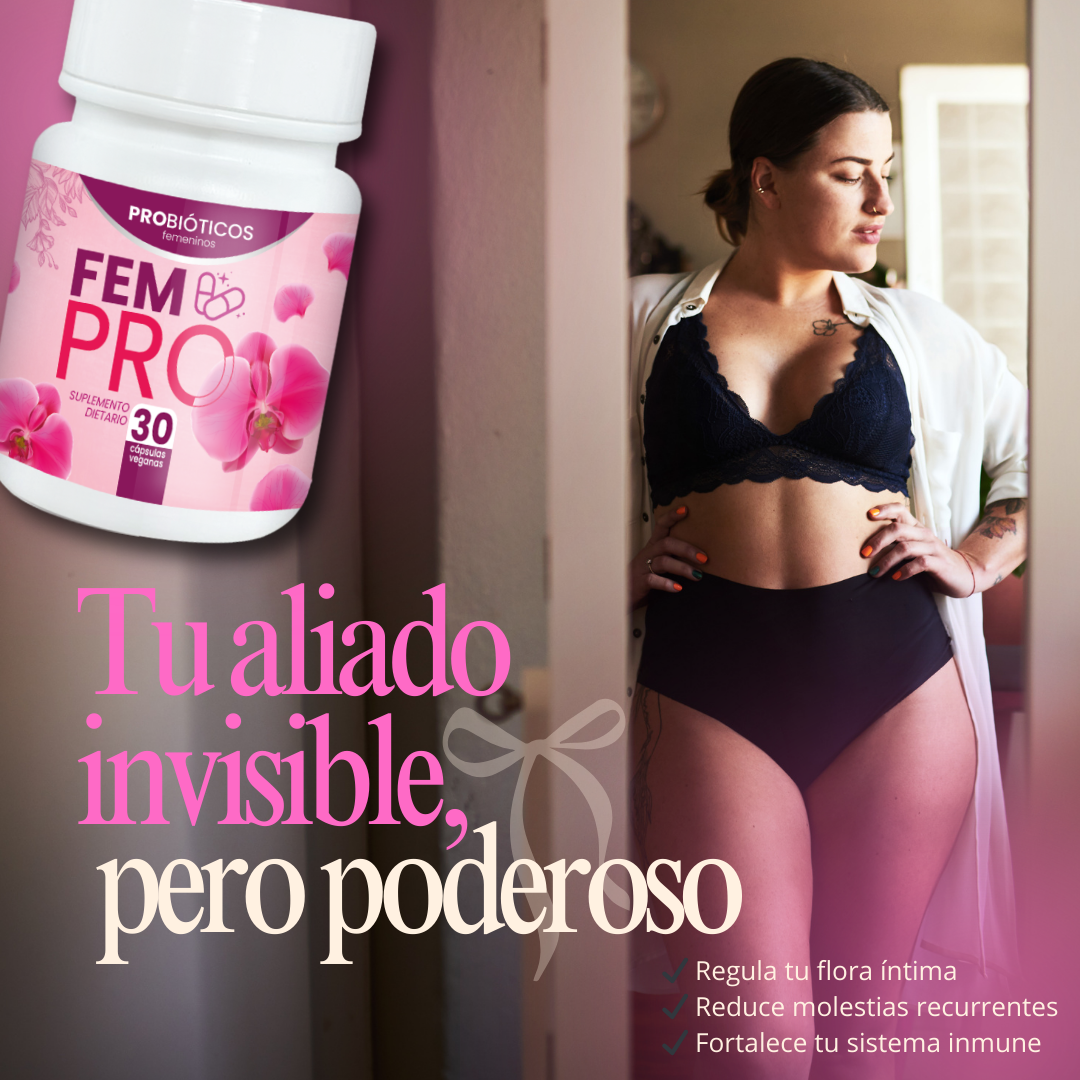 Probiótico Vaginal Femenino FEMPRO 30 CAPSULAS+ ENVIO GRATIS