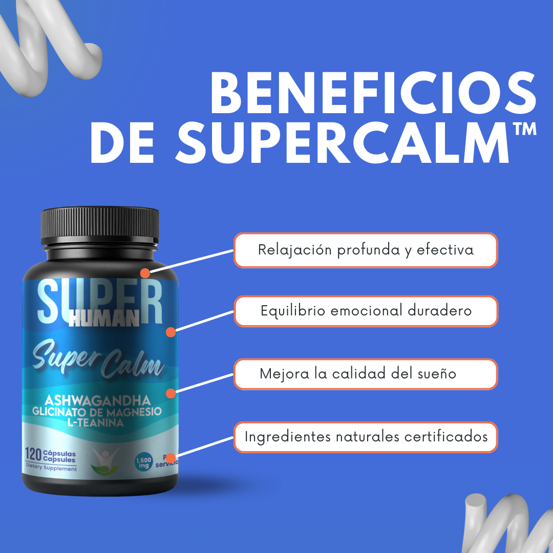 SuperCalm: Magnesio 100% Natural para Reducir el Estrés y Mejorar Tu Enfoque.
