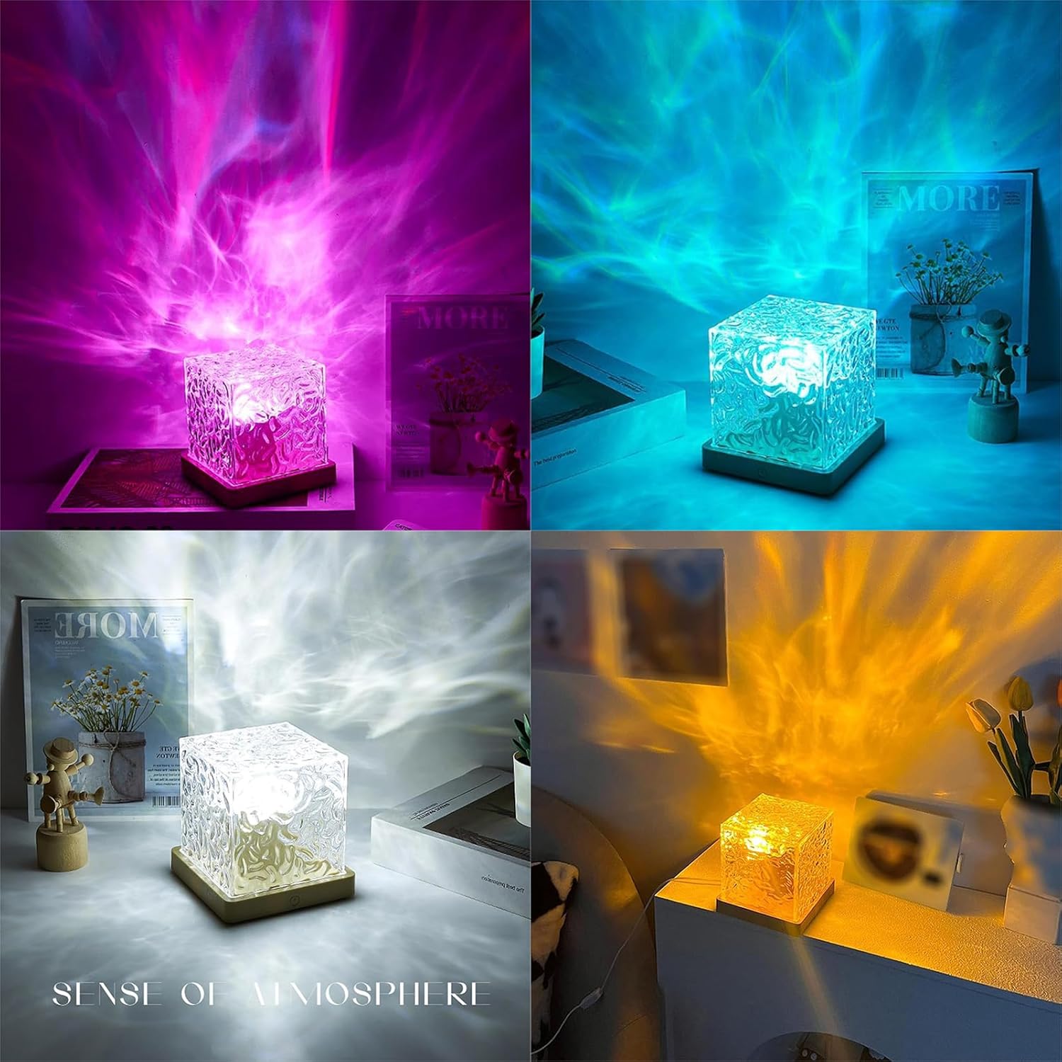 💡 LÁMPARA OCEANO 🌊  Y AURORAS BOREALES CON 16 COLORES + ENVIO GRATIS 🎁🚚